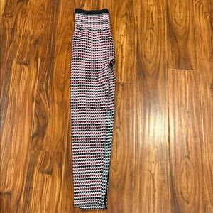 Fabletics Black and Red Houndstooth Leggings
